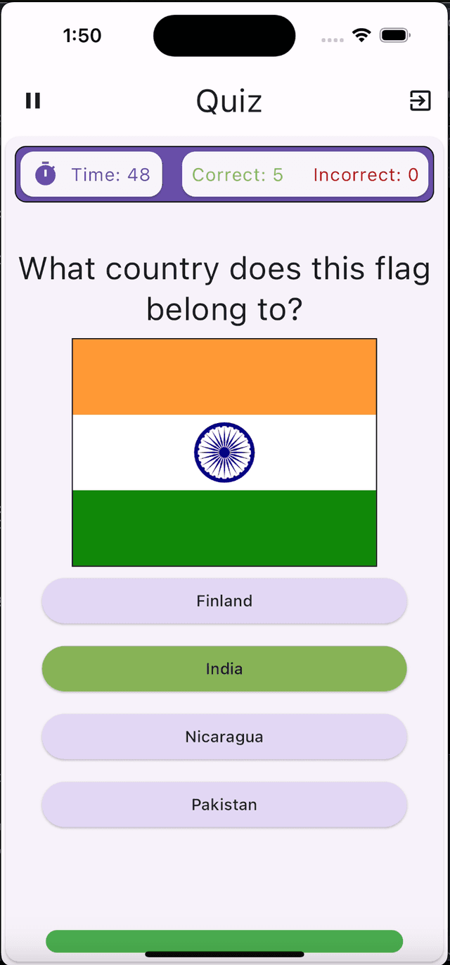 Geography Quiz App