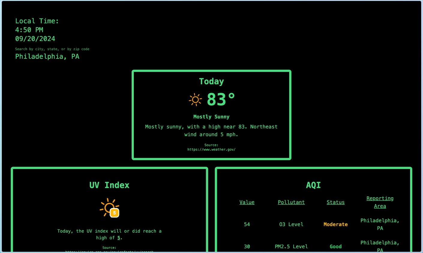 SPA Weather App